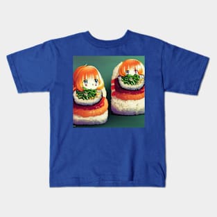 Kawaii Anime Sushi Kids T-Shirt